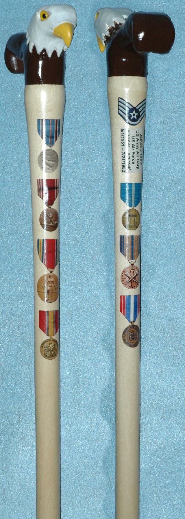 Cane carved by John Frederick of HVWC.