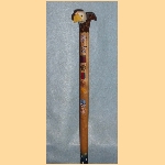 Marine Donald E Lee. Cane carved by Hal Weisel of HVWC.
