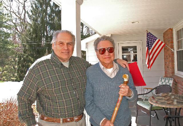 Jerry De Carlo. Cane carved by Hal Weisel of HVWC. Presented by Pat Paraggio of HVWC