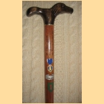 SPC. Helmer Flores. Cane carved by Hal Weisel.